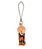 VANCA Craft Petit Mini Mascot Leather Dog Cell Phone Charms * SIBERIAN HUSKY *