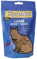 THE REAL MEAT COMPANY 828112 Cat Jerky Lamb Treat, 3-Ounce