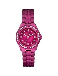 Guess Ladies Watch Dark Pink Swarovksi Crystals U11643L4