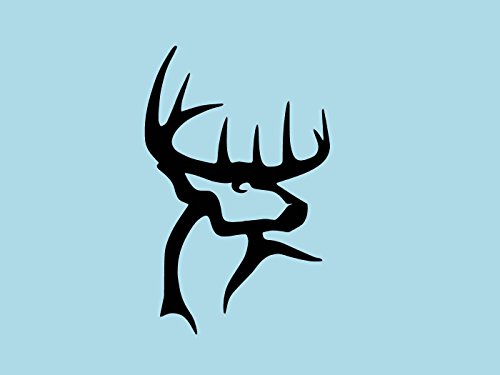 Buck commander (Black 4") Vinyl Decal Sticker for Car Automobile Window Wall Laptop Notebook Etc.... Any Smooth Surface Such As Windows Bumpers