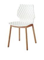 Metalmobil Set Silla 2 Uds. Uni-577 Blanco/Natural