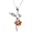 In Collections Damen-Halskette mit Elfen-Anhänger Bernstein 925 Sterlingsilber 42 cm 241A200060890