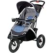 Suburban" Swivel All Terrain Stroller - Blue/Gray