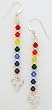 Chakra Earrings - Sterling Silver and Swarovski Crystal