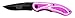 Kutmaster 91-C179CP CAT Pink Liner Lock Folding Knife