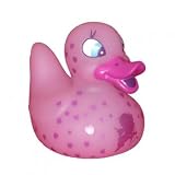 Canard de bain Lover Duck rose avec des coeurs