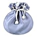 silk bag - cut flowers- blue