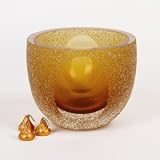 Badash Crystal Home Dcor Amber Slice Cut Bowl New