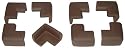 Kidkusion Toddler Corner Kushions Brown - 4 Pack