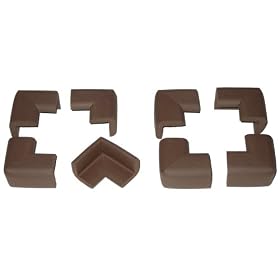 Kidkusion Toddler Corner Kushions Brown - 4 Pack