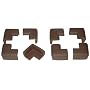Kidkusion Toddler Corner Kushions Brown - 4 Pack