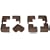 Kidkusion Toddler Corner Kushions Brown - 4 Pack
