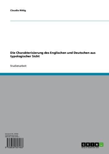 Die Charakterisierung des Englischen und Deutschen aus typologischer Sicht (German Edition)