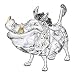 Swarovski Crystal Pumbaa The Lion King Figurine
