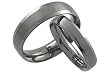 6mm Dual Finish Titanium Wedding Band w/ Beveled Edges (Size 8.5 - 13)