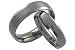6mm Dual Finish Titanium Wedding Band w/ Beveled Edges (Size 8.5 - 13)