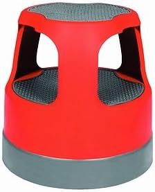 Cramer Task It Red Scooter Round Step Stools with Casters