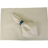 Bistro Ecru Textured Placemats and Napkins