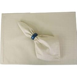 Bistro Ecru Textured Placemats and Napkins