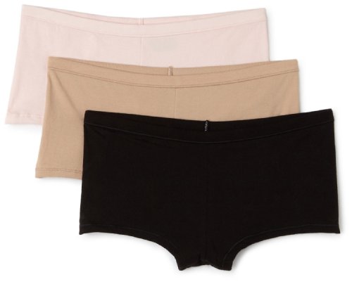 Hanes Womens Classic 3-Pack Cotton Stretch Boyshorts