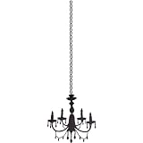 Chandelier Silhouette 24 " Wall Sticker, Temporary and Removable
