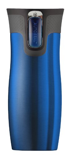 Contigo AUTOSEAL Stainless Steel Vacuum Insulated Tumbler, 16 Ounces, Blue Contigo AUTOSEAL Stainless Steel Vacuum Insulated Tumbler, 16 Ounces, Blue