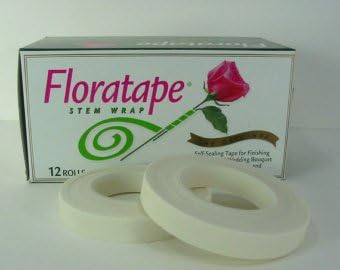 Floral Tape 1'' X 30 Yards White 12 Roll