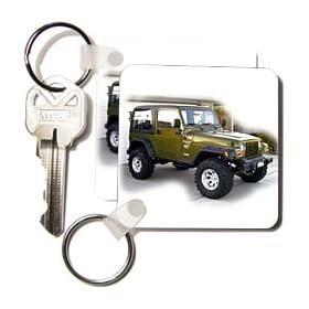 Cars - Green Jeep Wrangler - Key Chains by Wrangler Store