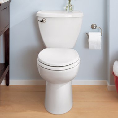 American Standard 2386.010.020 Cadet-3 Right Height Elongated Two-Piece Toilet with 10-Inch Rough-In, White