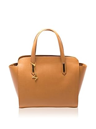 Luisa Vannini Bolso asa de mano Tote (Marrón)