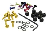 IMAGE OF Pro Bolt Aluminum Windscreewn Screw Kit - Black/5mm 6 Bolt Kit , Material: Aluminum SK6-BK