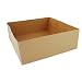Southern Champion Tray 0121 Kraft Paperboard 4 Corner Pop Up Food and Drink Stadium Tray, 10-1/2" Length x 10-1/2" Width x 3-11/16" Height (Case of 200)