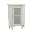 Madison Avenue Corner Floor Cabinet - White