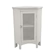 Madison Avenue Corner Floor Cabinet - White