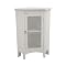 Madison Avenue Corner Floor Cabinet - White