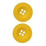 Fashion Button 1'' Clarisa Yellow By The Package