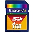 Transcend 1 GB SD Flash Memory Card TS1GSDC