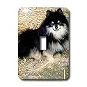 Dogs Pomeranian - Black and Tan Pomeranian - Light Switch Covers - single toggle switch