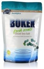 Dead Sea Salt Fresh Scents with Essential Oils 2.2 lbs (Eucalyptus)