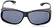 Dioptics unisex adult Haven-buckeye Fits Over Sunglasses, Black, 66 mm US