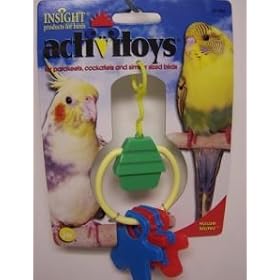 JW Pet Company Activitoy House Mates Bird Toy for Keets and Tiels Assorted Colors by JW Pet Company