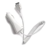 - HIGH QUALITY GATOR CRUNCH - White iPod Car charger w/ coil cord (Works with Touch, Classic, Nano and iPhone) - Bulk Packaging