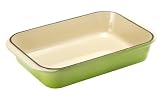 Le Creuset Enameled Cast-Iron 8-by-11-3/4-Inch Rectangular Baking Dish, Kiwi