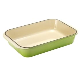 Le Creuset Enameled Cast-Iron 8-by-11-3 4-Inch Rectangular Baking Dish, Kiwi by Le Creuset