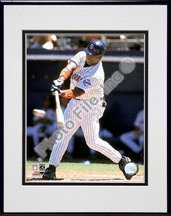 San Diego Padres Tony Gwynn 1999 Batting Action Matted 8X10 Photo In Aluminum Frame