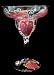 Hearts of Fire Design - Hand Painted - Margarita - 9 oz.