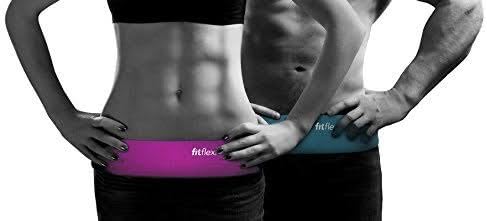Flexibelt by Fitflexi - Best runner waist pack - the perfect fanny pack for exercise and fitness - this sports belt stores your cards, keys, iphone 6 plus. A unique design with a secure zipped pocket.