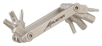 Avenir Road Micro-8 Folding Tool Silver