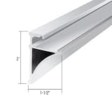 CRL Brite Anodized 96 Aluminum Shelving Extrusion for 1/4 Glass by CR Laurence