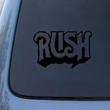 RUSH Rock Band Logo - 6" BLACK - Car, Truck, Notebook, Vinyl Decal Sticker